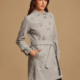 Kazo Long Overcoat With Metal Trims image 3