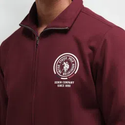 U.S. Polo Assn. Denim Co. Red Regular Fit Sweatshirt image 3