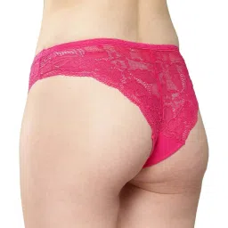 Leading Lady Navy & Magenta Lace Work Panty - Pack Of 2 image 3