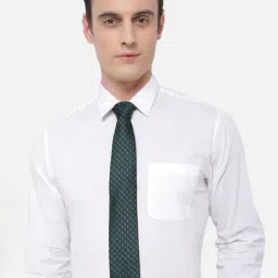 Louis Philippe Green Embroidered Tie image 2