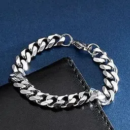 FIMBUL Premium Curb Chain Bracelet Stainless Steel Made For Men-image-15