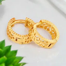 SHREE KRISHNA SHOPPING Gold-Plated Brass Earrings image 1