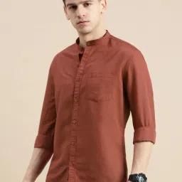 showoffff Showoff Rust Slim Fit Shirt image 3