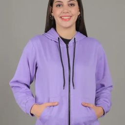 Gracit Purple Slim Fit Hoodie-picture-48