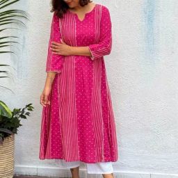 Chidiyaa Madhabi Block Printed Cotton Kurta-picture-48