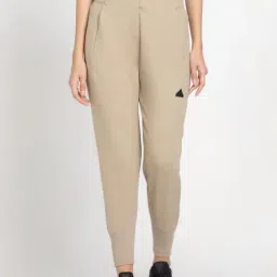 adidas Brown Mid Rise Sports Track Pants-image-83