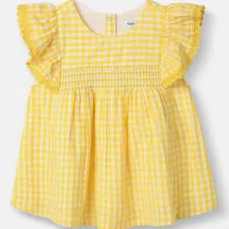 Nauti Nati Girls Yellow Cotton Printed Top-picture-43