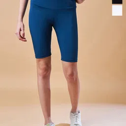 COLOR CAPITAL Pack Of 3 High Rise Above Knee Gym Tights-picture-40