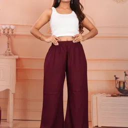 PickALook Solid Wide Leg Palazzos-picture-29