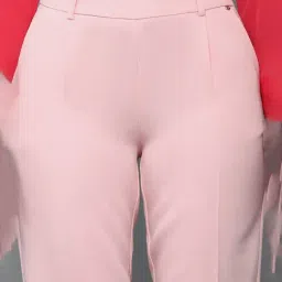 Allen Solly Pink Regular Fit Trousers image 5