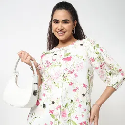 R&B Women Floral Print Shirt Style Top-picture-36
