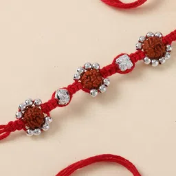 fnp Artificial Beaded Radiance Rudraksh Rakhi image 3