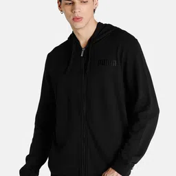 Puma Men Black Full-Zip Regular Fit Track Hooded Jacket-picture-34