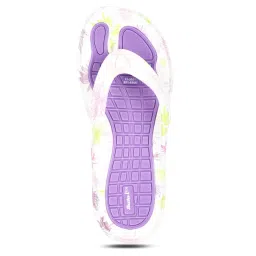 Bata Floral Purple Flipflops-image-0