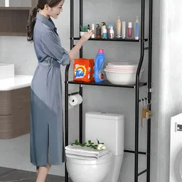 TIED RIBBONS 3 Tier Over The Toilet Shelf Toilet Rack Organisers image 3