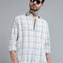RIGS AND RAGS Men Classic Checked Casual Shirt-image-66