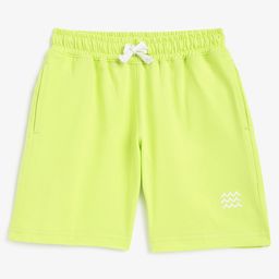 Campana 100% Cotton Jersey Waves Printed Shorts - Lime Green-picture-7