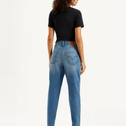 levi's Women's Blue Loose Tapered Fit High Rise Jeans image 3