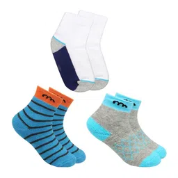 BAESD Infants Pack Of 3 Patterned Ankle-Length Socks-image-90