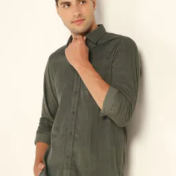 Blackberrys Men Slim Fit Multi Stripes Opaque Casual Shirt-picture-12