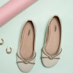 toothless Girls Embellished Ballerinas with Bows Flats-picture-30