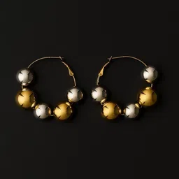 The Jewellery Tale Spherical Drop Earrings image 2