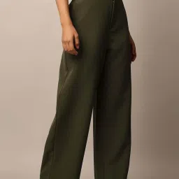 Only Olive High Rise Tailored Pants image 3