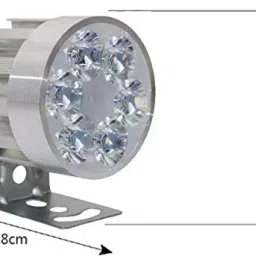 Cartronics Round 6 LED Motorcycle Light Bike Fog Lamp for Bajaj Pulsar RS400 image 3