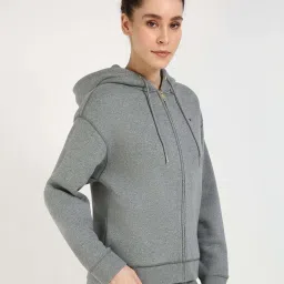 Tommy Hilfiger Grey Heather Relaxed Fit Hoodie image 3