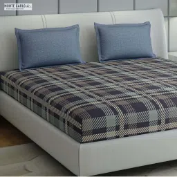 Monte Carlo Ramona Multicolor Cotton 210 TC Queen Bedsheet with 2 Pillow Covers image 3