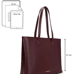 Fastrack cherry Pebble pop Tote for Women Fits Upto 14" Laptop image 2