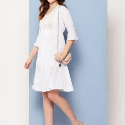 roadster White Nylon Dresses-picture-11