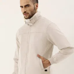 Campus Sutra Cream Regular Fit Jacket image 3