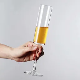 Smokey Cocktail Transparent Sleek Sparkle Champagne Glass (175ml) - Set of 6 image 3