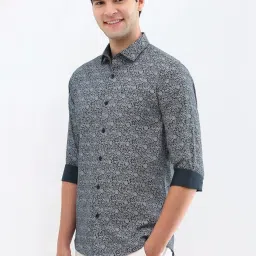 Allen Solly grey Floral Shirts image 3