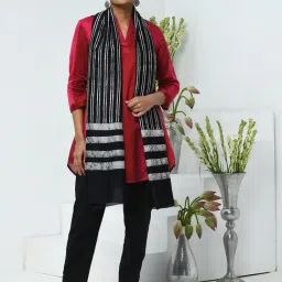 Fabindia Black Printed Stole-picture-32