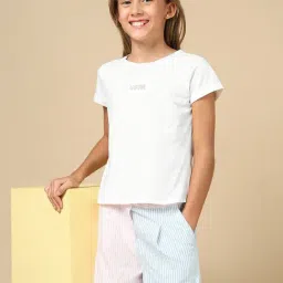 U.S. Polo Assn. Girls White Regular Fit T-Shirt-picture-30