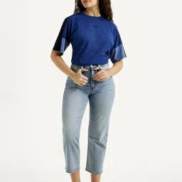 Levi's Light Blue Straight Fit Jeans image 3
