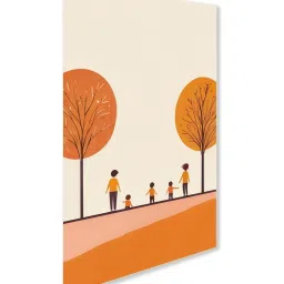 Nestroots Children's Joyful Outdoor Playtime White Frame Solid Canvas Wall Painting - Set of 2 image 3