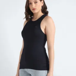 TOMMY HILFIGER Navy Slim Fit Top image 3