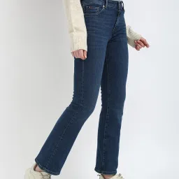 TOMMY HILFIGER Blue Cotton Slim Fit Mid Rise Jeans image 3