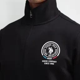 U.S. Polo Assn. Denim Co. Black Regular Fit Sweatshirt image 3