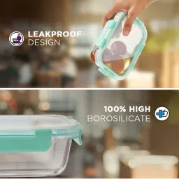 Allo Borosilicate Glass Containers with Lids Microwave Safe Container for Glass Storage Containers image 3