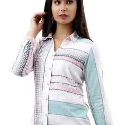 Kaftanize Multi Cotton Regular Fit Printed Casual Shirt image 3