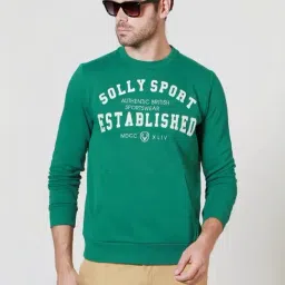 Allen Solly Green Regular Fit Printed Sweatshirt-picture-10