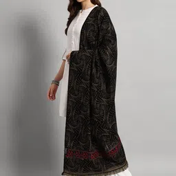 HANDICRAFT PALACE Abstract Woven Design Shawl image 4