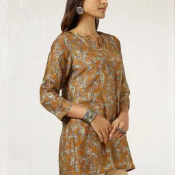 Soch Yellow Printed Tunic image 3