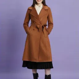 Forever 21 Brown Regular Fit Long Jacket-picture-13