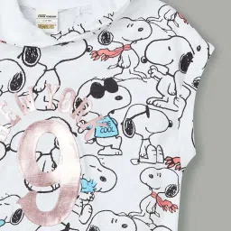 Fame Forever by Lifestyle Kids White Printed Regular Fit T-Shirt image 3