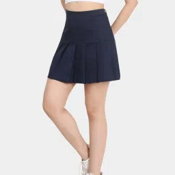 VASTRADO Navy Plain Skirts image 3